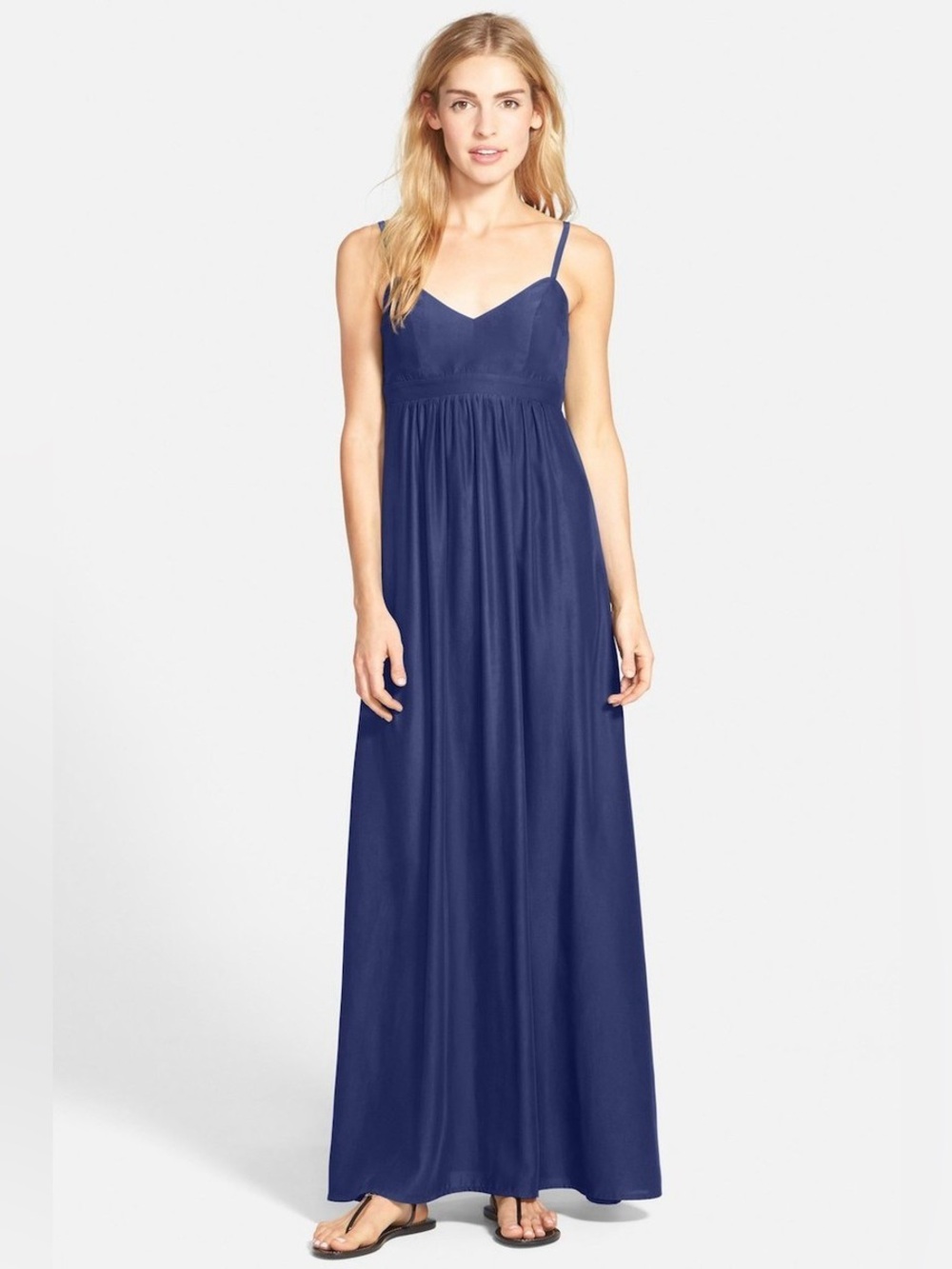 Felicity & Coco blue Spaghetti-Strap Maxi Dress